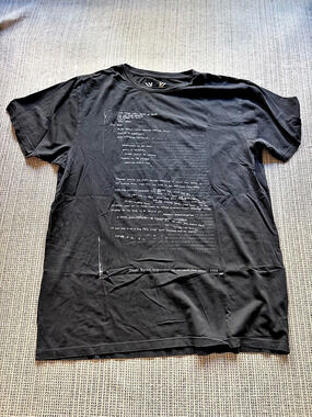 THOM YORKE Short Sleeve Graphic Tee Black Size Large